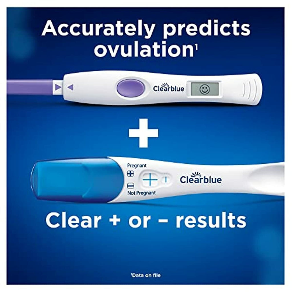 Clearblue Advanced Ovulation Test Combination Pack, Predictor Kit, Featuring 15 Advanced Ovulation Tests and 2 Rapid Detection Pregnancy Tests, 17ct