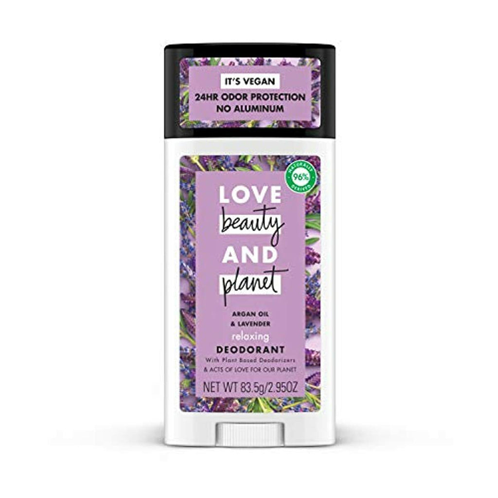 Love Beauty And Planet Deodorant, Argan Oil and Lavender, 2.95 Oz
