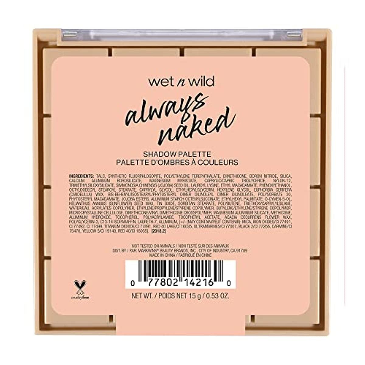 wet n wild Always Naked Eyeshadow Palette, Nude Neutral Eye Makeup, Blendable, Warm And Cool Nude Pigments, Matte, Shimmer, Glitter, Creamy Smooth