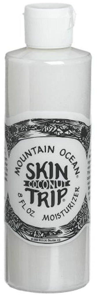 Mountain Ocean Skin Trip Moisturizer - Coconut Oil, Aloe Vera and Distilled Lanolin , 8-Ounces (Pack of 3)