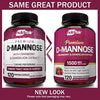 NutriFlair D-Mannose 1200mg, 120 Capsules - with Cranberry and Dandelion Extract - Natural Urinary Tract Health UTI Support - Best D Mannose Powder - Flush Impurities, Detox Body, for Women and Men