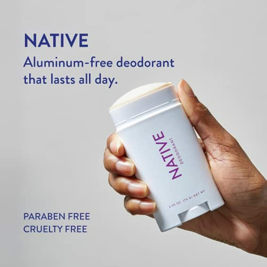 Native Deodorant | Natural Deodorant for Women and Men, Aluminum Free with Baking Soda, Probiotics, Coconut Oil and Shea Butter | Lavender & Rose - Pack of 2
