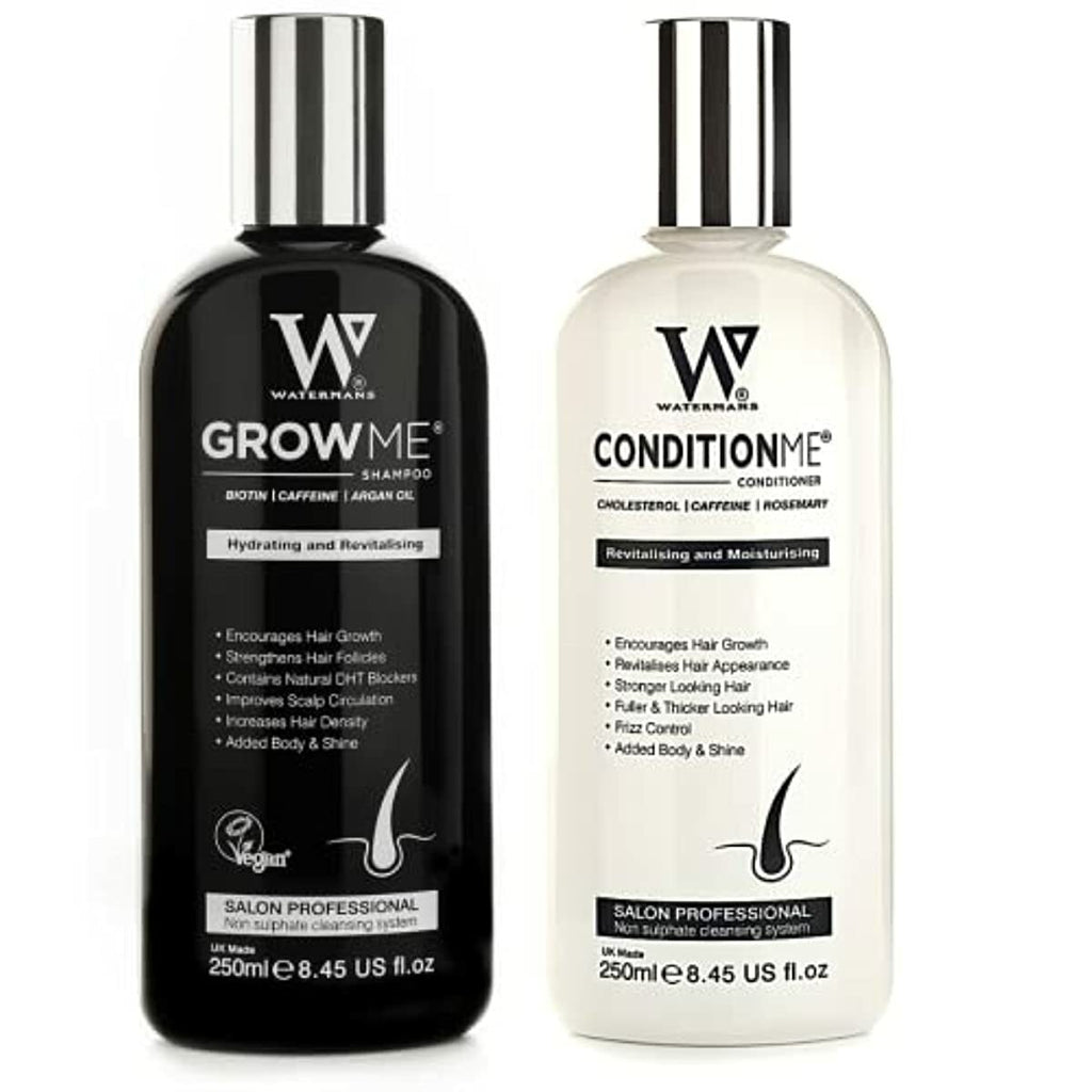 Hair Growth Shampoo & Conditioner set by Watermans - Boost your Growth, Suffering with Hair Problems Try this Award winning combo. Great for female and male hair loss problem.