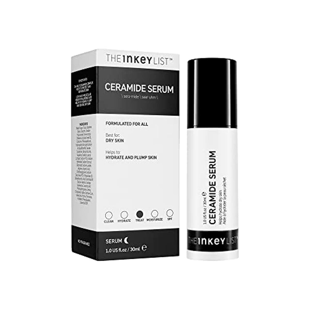 The INKEY List Ceramide Night Treatment, Overnight Cream with Hyaluronic Acid to Rehydrate and Soothe Dry Skin, 1.01 fl oz (Ceramide Night Treatment)