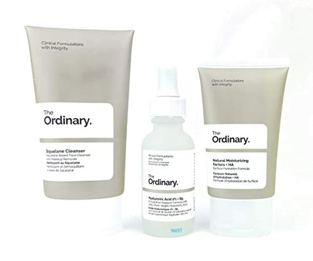 The Ordinary The Daily Set (3 Pcs: The Ordinary Squalane Cleanser - Hyaluronic Acid 2% + B5 -Natural Moisturizing Factors + HA)