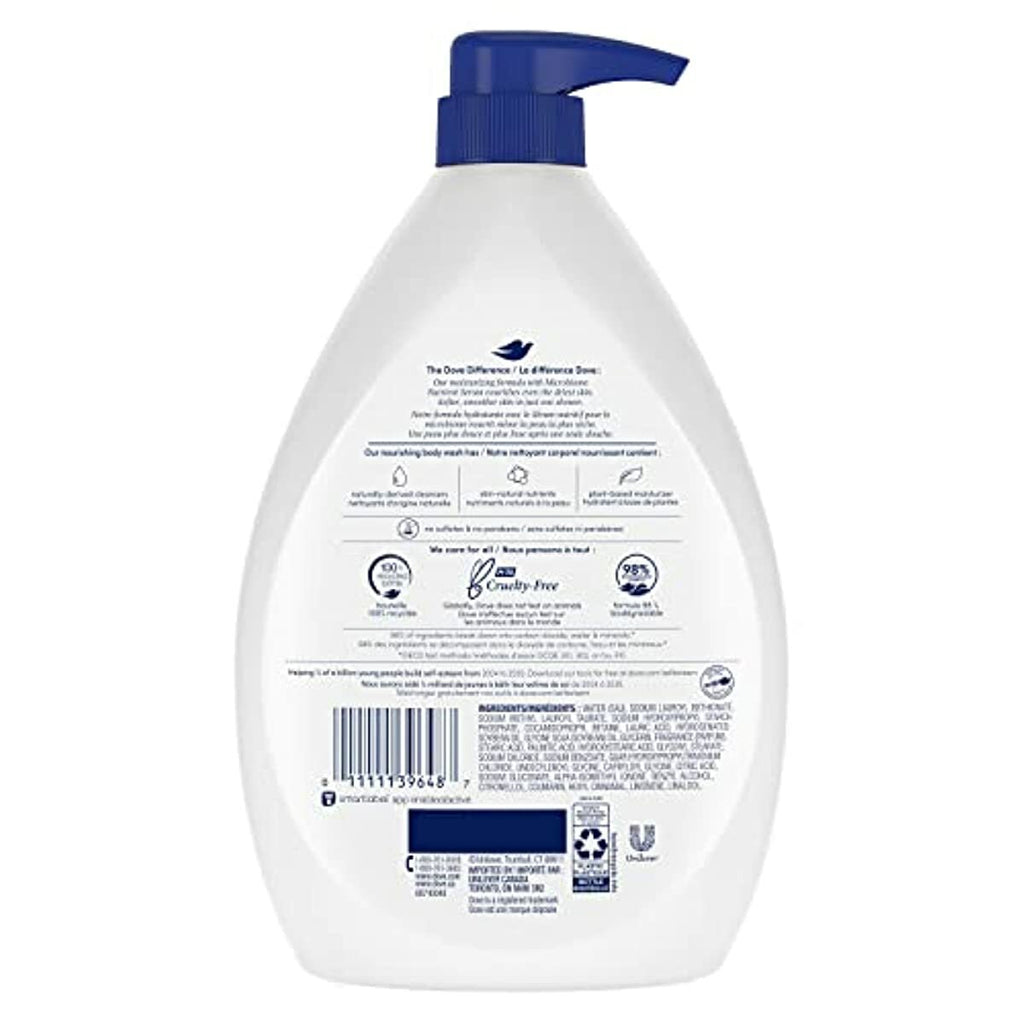 Dove Deep Moisture Body Wash with Pump For Dry Skin Moisturizing Body Wash Cleanser Transforms Even The Driest Skin In One Shower 34 oz- Fast Delivery