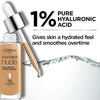 L'Oreal Paris True Match Nude Hyaluronic Tinted Serum Foundation with 1% Hyaluronic acid, Light 2-3, 1 fl. oz.