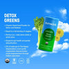 Sunwink Detox Greens Superfood Powder | Organic, Green Superfood Powder for Gut Health and Detox with Celery, Wheatgrass, Spinach, Spirulina | Green Juice Powder, 20 Servings