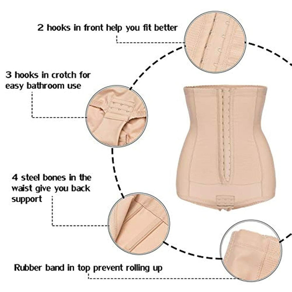 BRABIC Postpartum Girdle High Waist Control Panties for Women Butt Lifter Belly Slimming Body Shaper Underwear