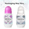 CRYSTAL Mineral Deodorant Roll-On Unscented Body Deodorant With 24-Hour Odor Protection, Aluminum Chloride & Paraben Free, 2.25 FL OZ (Packaging May Vary)
