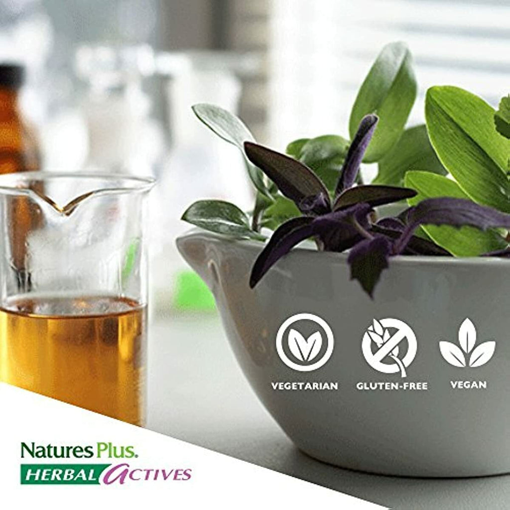 NaturesPlus Herbal Actives Red Yeast Rice, Extended Release - 600mg, 120 Mini Tablets - Herbal Supplement, Cholesterol Support - Vegan, Vegetarian, Gluten-Free - 60 Servings