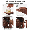 Carol's Daughter Goddess Strength Repairing Cocoon Hydrating Hair Mask for Dry Damaged & Curly Hair, Restores Moisture, Made with Castor Oil, 12 Oz, White