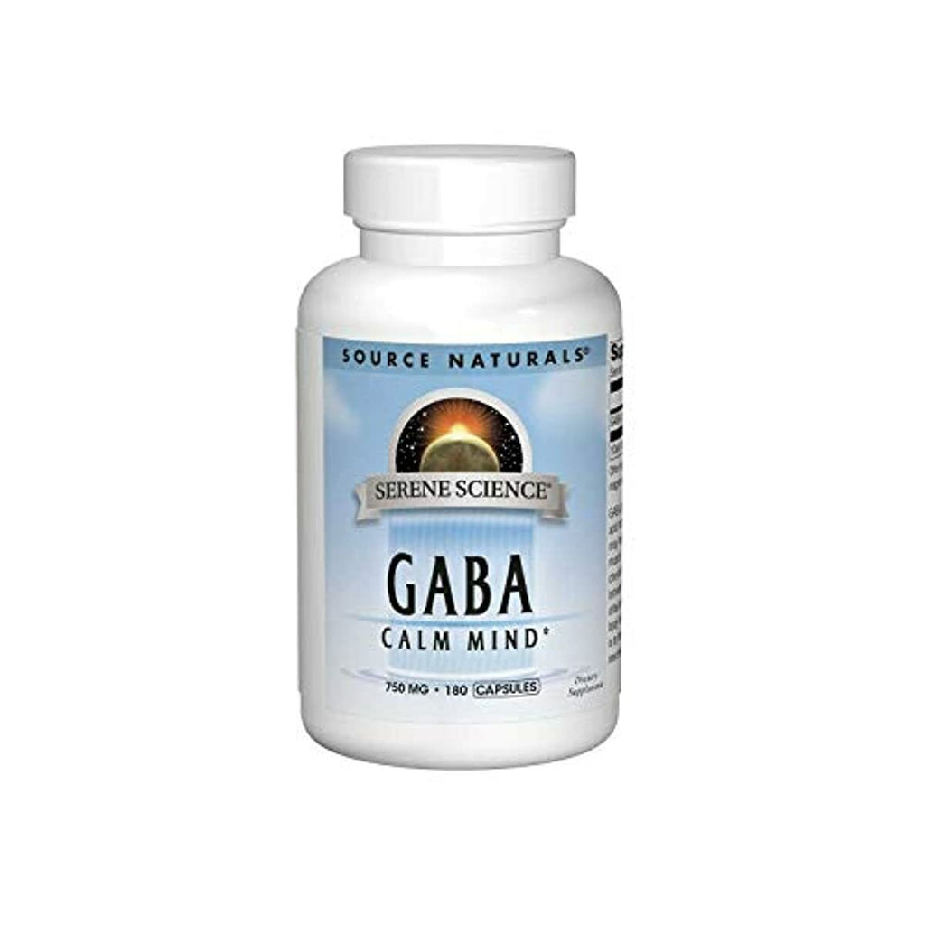 Source Naturals Serene Science GABA, for a Calm Mind, 750mg - 180 Capsules