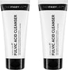 The INKEY List Mini Fulvic Acid Brightening Cleanser, Gel Face Cleanser Gently Exfoliates and Removes Makeup, Improves Uneven Skin Tone, Travel Size, 2 Pack, 1.69 Fl Oz each