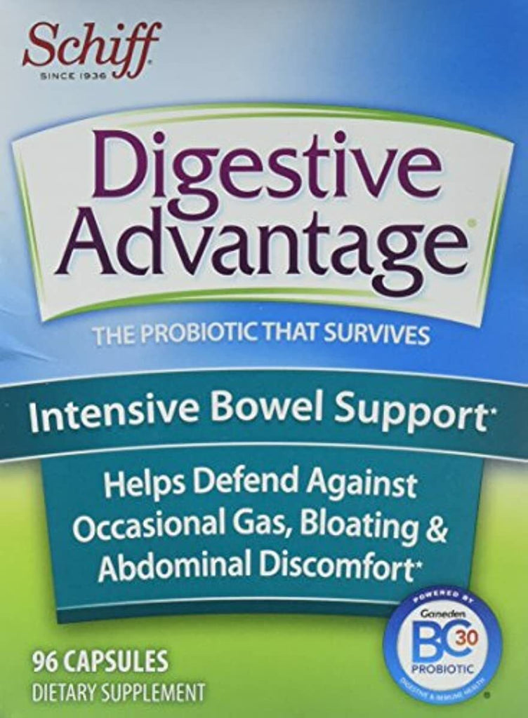 Digestive Advantage Intensive Bowel Support Probiotics Supplement, 96 Count
