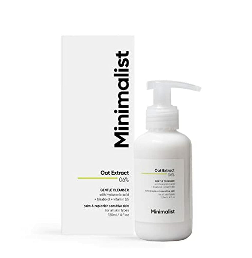 Minimalist 6% Oat extract gentle cleanser with hyaluronic acid for sensitive skin | 120 ml