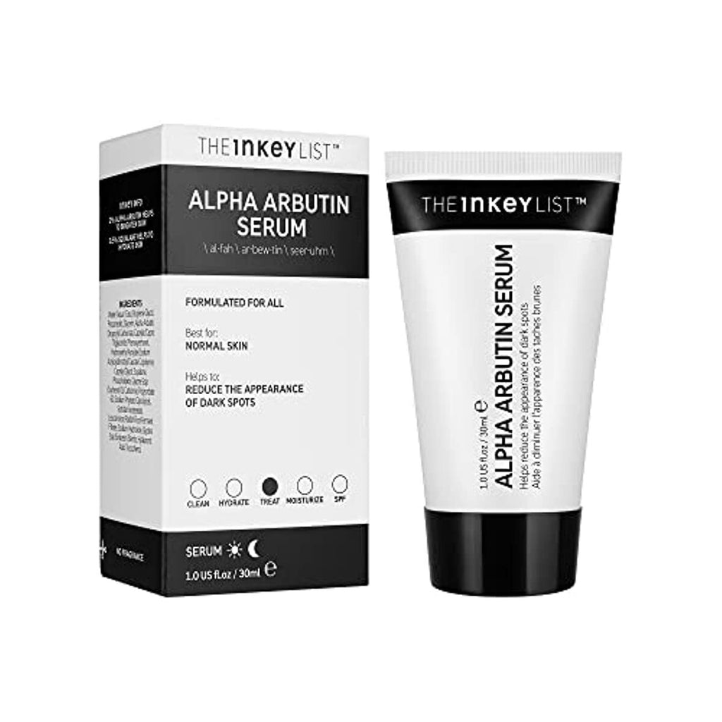 The INKEY List Alpha Arbutin Serum, Smooth Skin, Reduce Dark Spots and Hyperpigmentation, Hydrate and Plump Skin, 1.01 fl oz
