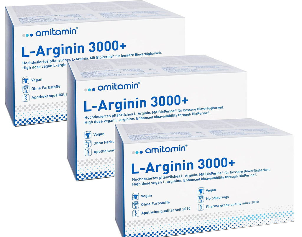 NEW amitamin® L-Arginin 3000+ - Male & Female Energy Booster (30 Days Supply)