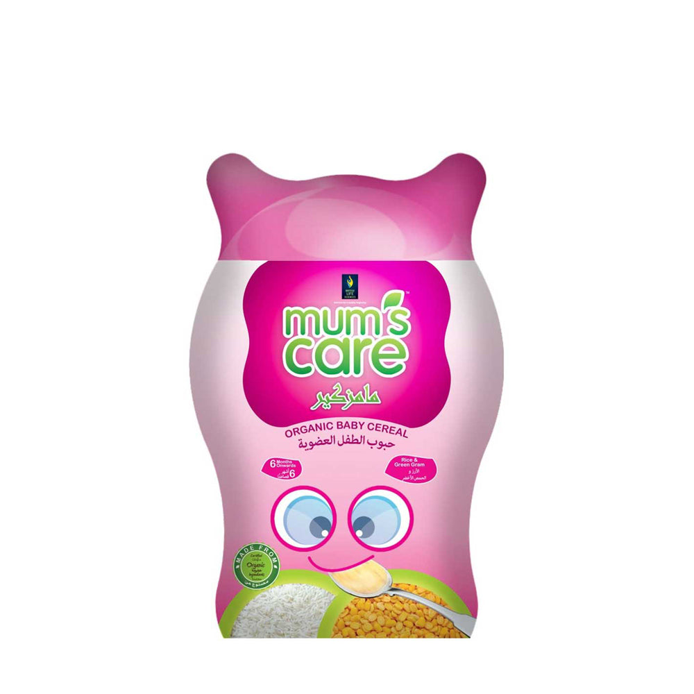 Mum's Care - Organic Baby Cereal 300g Mum's Care Apple & Wheat /Rice & Green Gram/Millet & Green gram Flavour