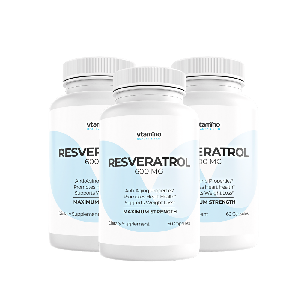 vtamino Resveratrol-Slows The Signs of Aging & Cell Damage (60 Days Supply)
