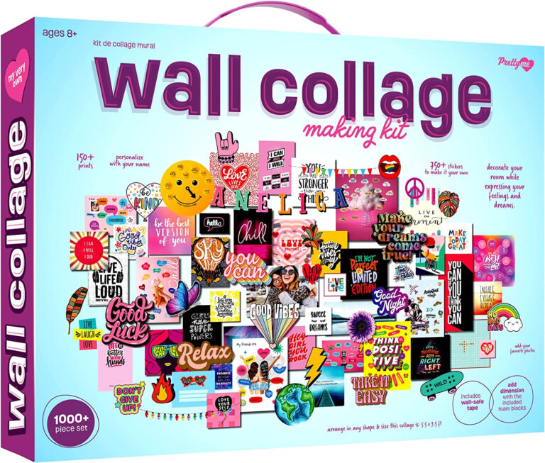 "Teen Dream Wall Collage Kit - Perfect Arts and Crafts Gift for Trendy Girls Age 11-16 - Elevate Your Teenage Bedroom Decor with this Stylish and Fun DIY Project - Ideal Birthday Present for Creative Teens!"