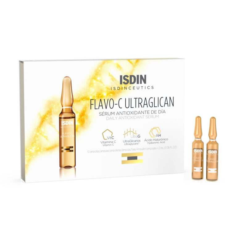 "Ultimate Skin Boost: Flavo-C Ultraglican Vitamin C and Hyaluronic Acid Serum Ampoule by ISDIN"