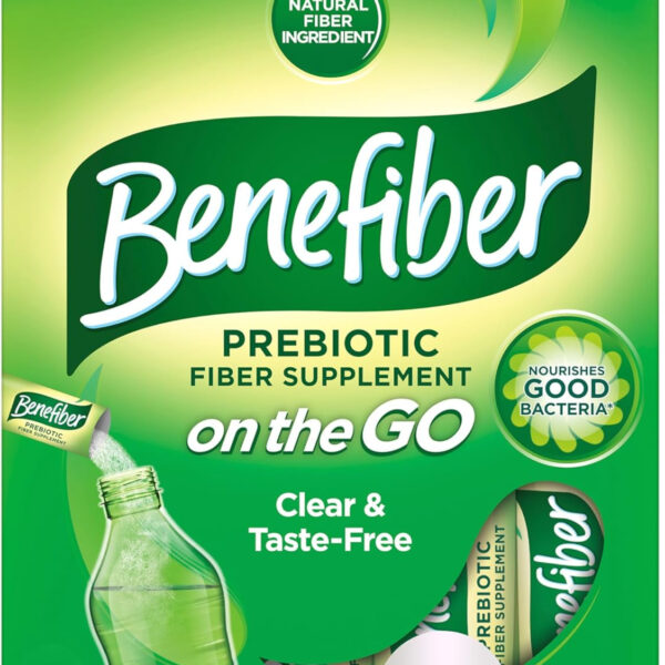 Benefiber On the Go Prebiotic Fiber Supplement Powder - 28 Sticks, Unflavored