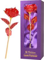 "Rainbow Rose Flower Gift Set: Perfect Mom Birthday & Christmas Present for Women - Ideal Gifts from Daughter, Son, and Grandchildren - Celebrate Mom, Wife, Grandma, and Anniversary with this Special Gift for Her!"