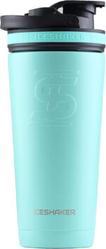 Ice Shaker 26 Oz , Stainless Steel Protein Shaker, as Seen on Shark Tank, Reusable, Gym Water Bottle, Black