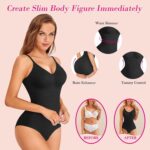 "Sculpt Your Waist with Nebility Women's Seamless Tummy Control Bodysuit"