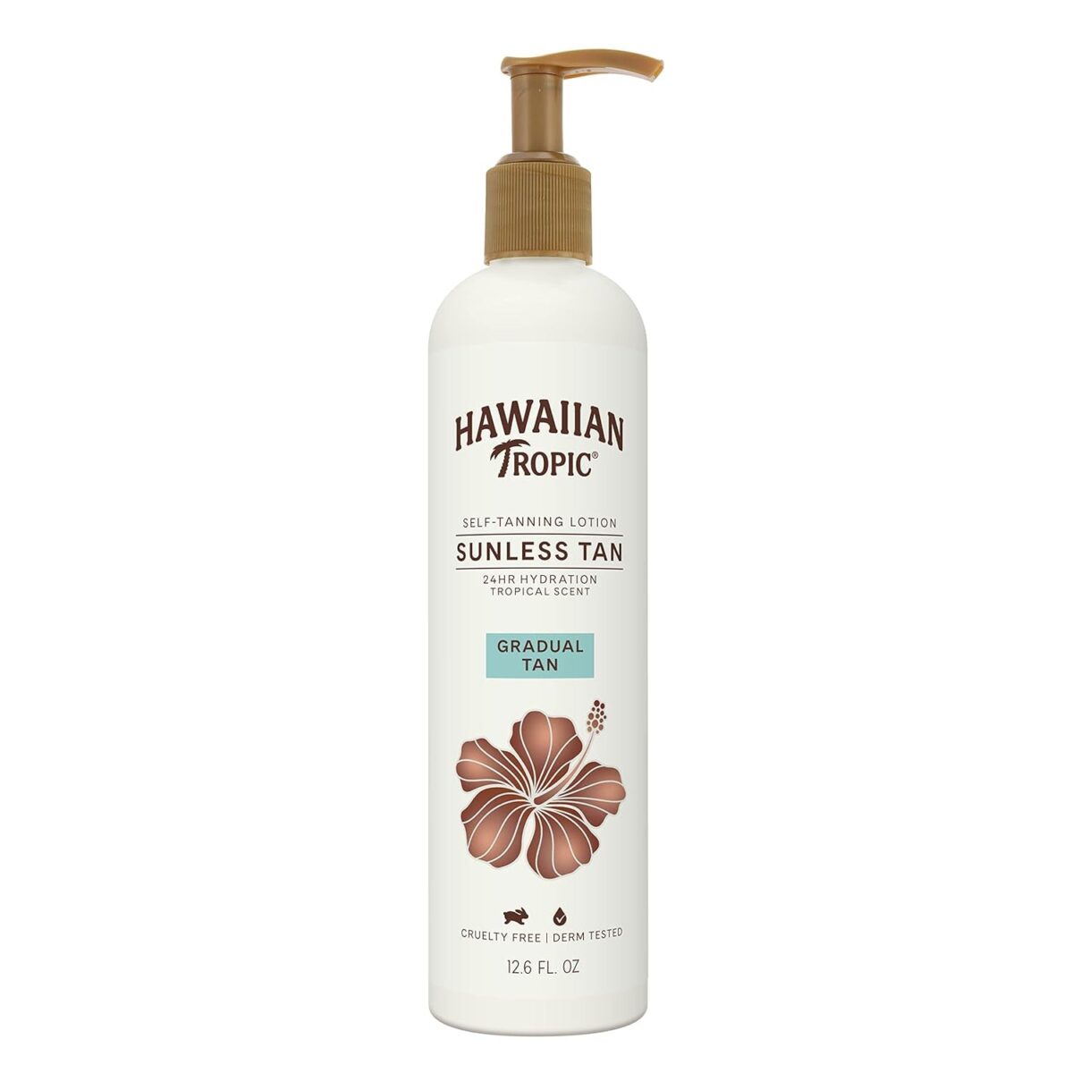 "Sun-Kissed Glow: Hawaiian Tropic Gradual Tanning Lotion, 12.6 Oz"