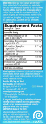 Gas Defense, Daily Probiotics for Women & Men Digestive Health with 5 Digestive Enzymes, Supports Gut Health & Stops Gas before Start, with Immune Support, 32 Capsules