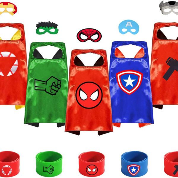 "Fera Superhero Capes and Accessories Set - Perfect Gifts for Boys and Girls, Ages 3-10, Ideal for Christmas and Halloween"