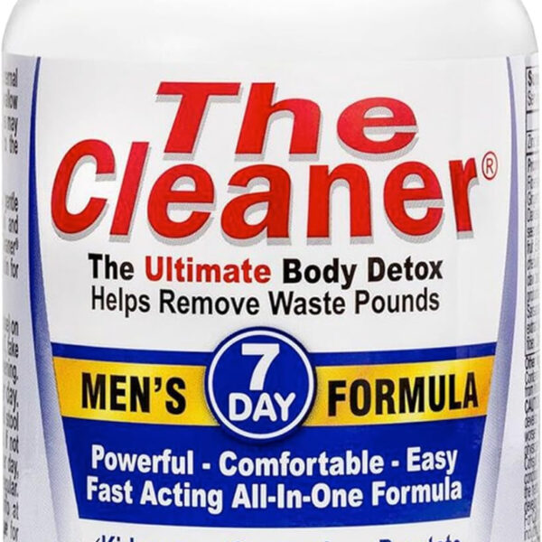 the Cleaner Detox, Powerful 7-Day Complete Internal Cleansing Formula for Men, Support Digestive Health, 52 Vegetarian Capsules