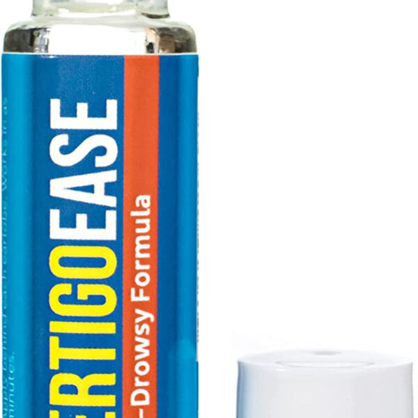 Vertigo Ease Roll-On (10Ml) - Natural & Fast-Acting Vertigo and Dizziness Support with Lavender, Ginger, Frankincense & Essential Oils - Combat Travel Sickness