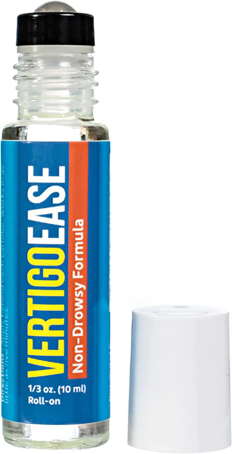 Vertigo Ease Roll-On (10Ml) - Natural & Fast-Acting Vertigo and Dizziness Support with Lavender, Ginger, Frankincense & Essential Oils - Combat Travel Sickness