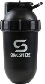 "SHAKESPHERE Tumbler: The Ultimate Protein Shaker and Smoothie Cup - 24 Oz of Blending Perfection, No Blending Ball Needed! - Fuel Your Workout with a Bladeless Blender Cup - Pre Workout Mixer for the Gym - Elegant Rose Gold Design"