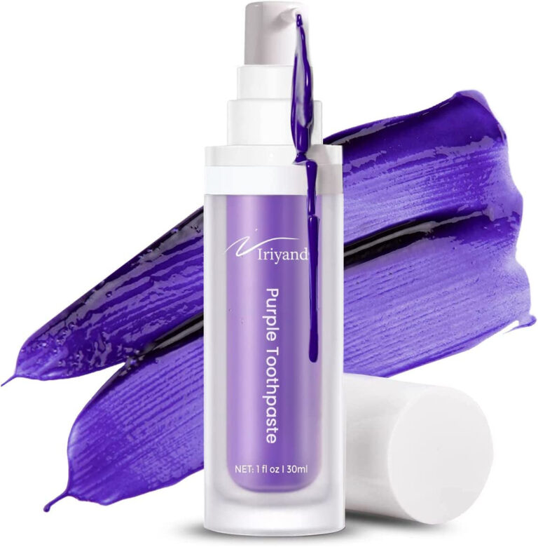 "Ultra-Whitening Purple Toothpaste - Say Goodbye to Stains and Hello to a Radiant Smile!"