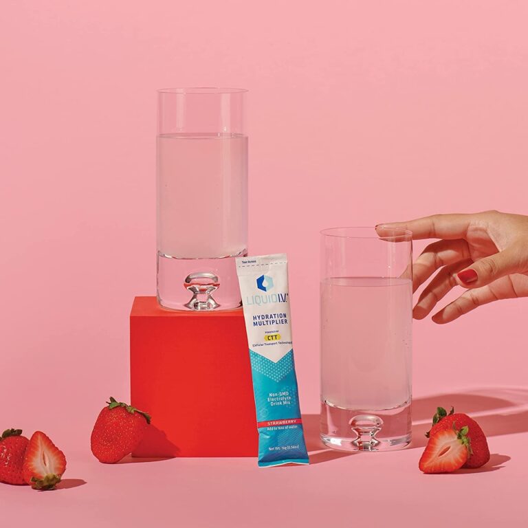 Liquid I.V. Hydration Multiplier - Strawberry - Hydration Powder Packets | Electrolyte Drink Mix | Easy Open Single-Serving Stick | Non-Gmo | 16 Sticks