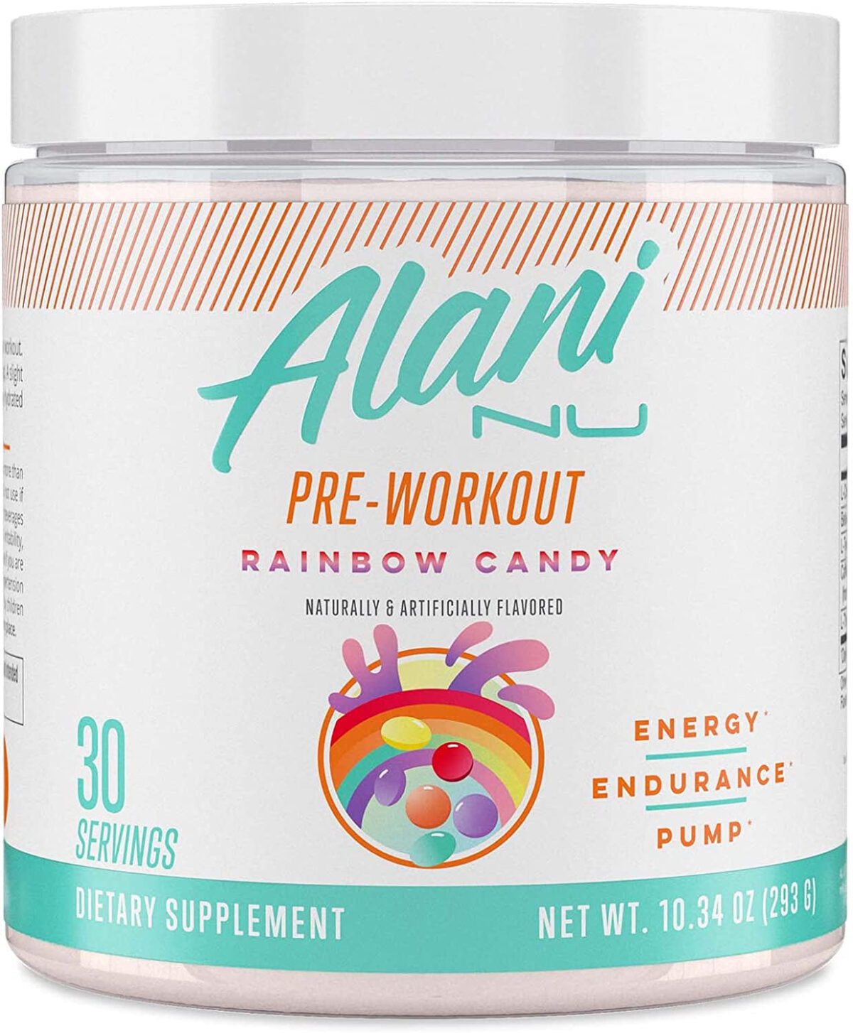 "Boost Your Workouts with Alani Nu Pre Workout Powder - Energize, Endure, and Pump Up Your Performance! Sugar Free, 200mg Caffeine, Amino Acids, and a Refreshing Hawaiian Shaved Ice Flavor - 30 Servings"