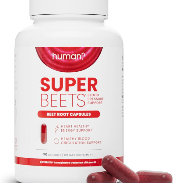 Superbeets Beet Root Capsules Quick Release 1000Mg - Supports Nitric Oxide Production, Blood Pressure – Clinically Studied Antioxidants 90 Count Non-Gmo Powder