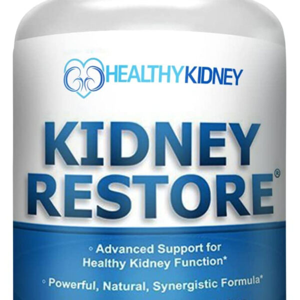 Kidney Restore Kidney Cleanse and Kidney Health Supplement to Support Normal Kidney Function, Vitamins for Kidney Health 60 Caps