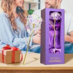 "Rainbow Rose Flower Gift Set: Perfect Mom Birthday & Christmas Present for Women - Ideal Gifts from Daughter, Son, and Grandchildren - Celebrate Mom, Wife, Grandma, and Anniversary with this Special Gift for Her!"