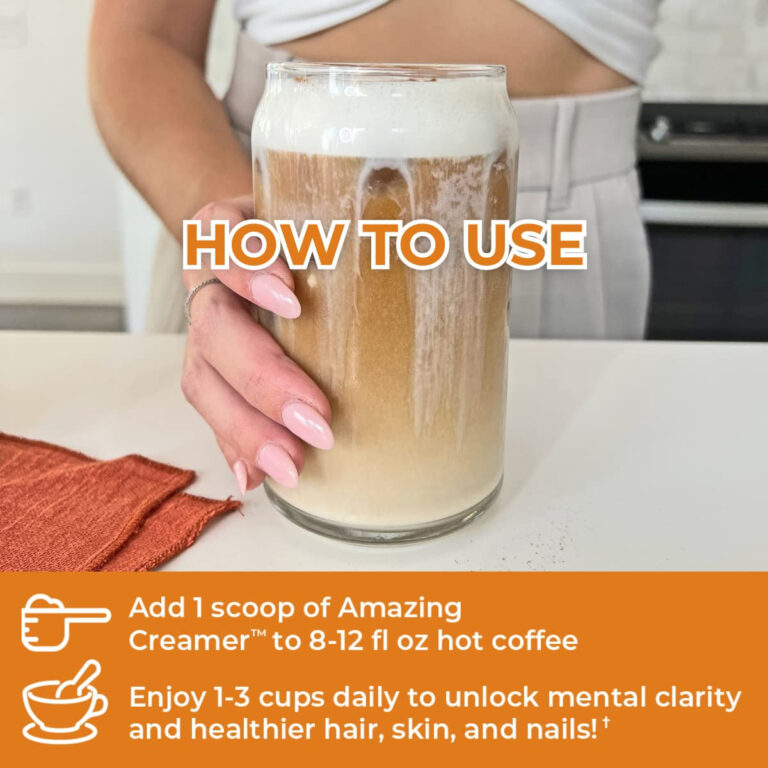 "Ultimate Superfoods Creamer: Boost Your Brain, Nourish Your Skin, and Crush Cravings with Keto Collagen, Hyaluronic Acid, and MCT Oil - Salted Caramel Flavor - 30 Servings"