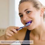 "Introducing the Ultimate Purple Teeth Whitening Booster - Say Goodbye to Stains and Yellowing with our Colour Corrector Toothpaste!"