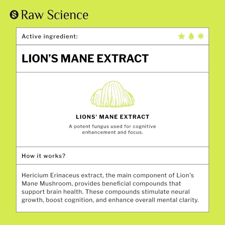 Lion'S Mane Mushroom Extract, Lions Mane Supplement for Nootropic Brain Support, Enhanced Focus, Mental Clarity. High Potency Lion Mane Liquid. Unique Mushroom Extract Nootropics Solution, Vegan 2Oz