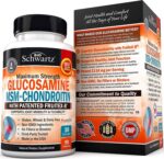 Glucosamine Chondroitin MSM 2,110Mg Joint Support Supplement with Turmeric Curcumin for Daily Relief & Healthy Inflammatory Response - Hands, Back & Knee Joint Health for Adults - 90 Capsules