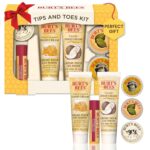 "Ultimate Holiday Skincare Set: Burt's Bees 6-Piece Stocking Stuffers - Pomegranate Lip Balm, Almond Milk & Honey Hand Creams, Coconut Foot Cream, Lemon Butter Cuticle Cream & Hand Salve"