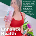 "Revitalize your body with Skinnytabs Superfood Tabs - the Ultimate Detox Cleanse Drink! Boost your metabolism, shed unwanted pounds, and say goodbye to bloating and digestive discomfort.