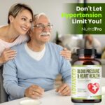 Heart Health Blood Pressure Support Supplement - Support Blood Pressure & Healthy Circularity Naturally with Hawthorn Berry & Hibiscus.Vitamins Pills for Healthy Hypertension (BP) & Healthy Heart.